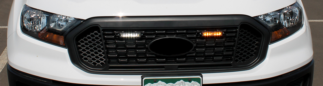 Grill and Surface Mounted Safety Lights