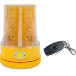 Flashing Personal Safety Light with Remote Control, Magnet Mount, Photocell, AMBER
