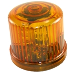 Rotating LED Beacon Light, Battery Operated, Optional AC Power, Magnet Mount, Amber