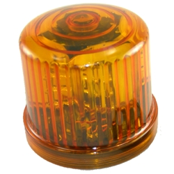 Rotating LED Beacon Light, Battery Operated, Optional AC Power, Magnet Mount, Amber
