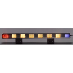 Sequencing LED Traffic Assist Light Bar, 36 in., AMBER/RED & BLUE